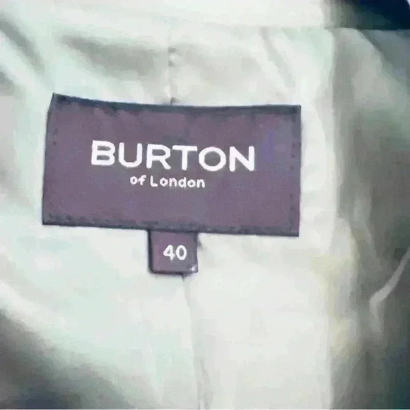 BURTON BY LONDON BEIGE DOUBLE BREAST MID LENGHT TRENCH SIZE 40 - Picture 9 of 16